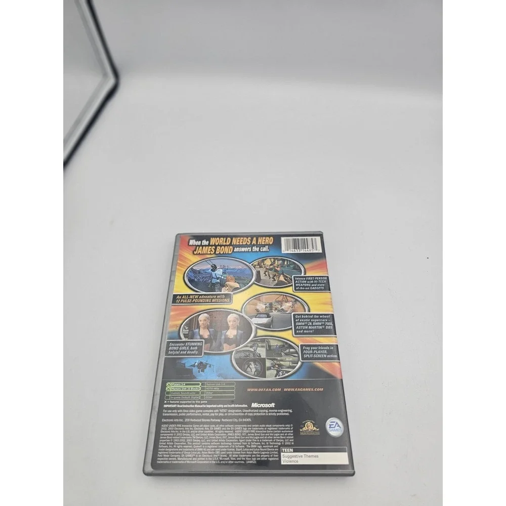 James Bond 007 Agent Under Fire Microsoft Xbox 2002 Platinum Hits CIB Manual